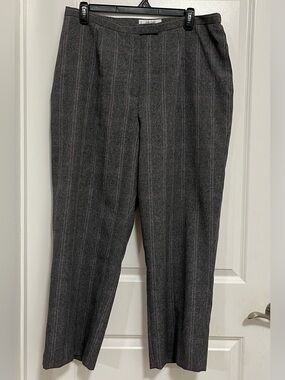 Jones Studio Plaid Pants Size 18W High Rise Straight Leg Office Workwear